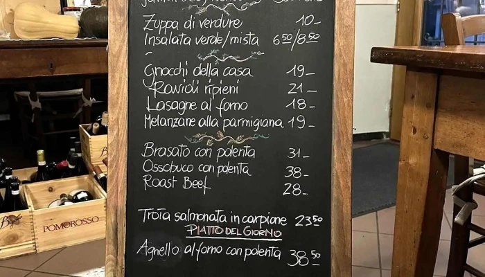 Antica Osteria Del Ghiridone -  Speisekarte - Palagnedra