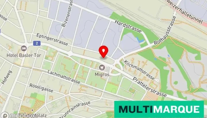 Auto -  Garage Karte - Muttenz