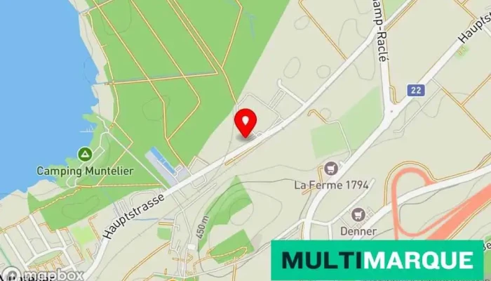 Karte von Autohaus Muntelier AG Autowerkstatt in Muntelier