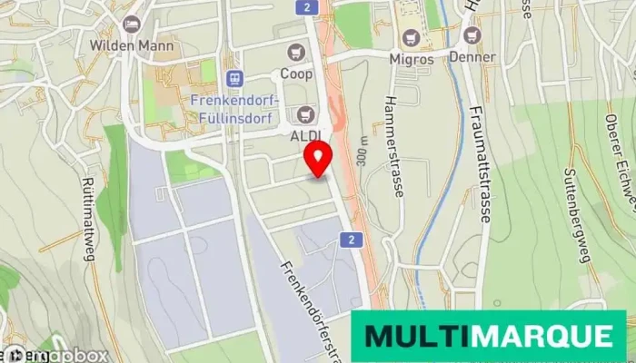 Autohuus Rhyfalde Ag   Filiale Frenkendorf Karte - Frenkendorf