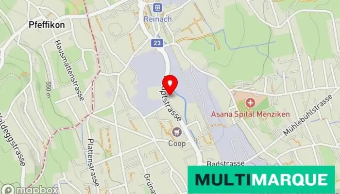 Karte von Automenziken Autohändler in Menziken