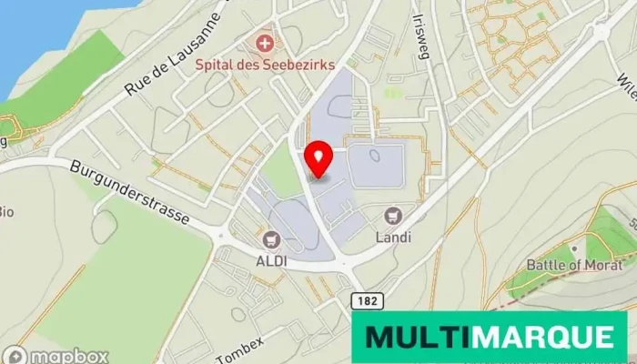 Karte von Autowag AG Fahrzeughändler, Gebrauchtwagenhändler in Murten