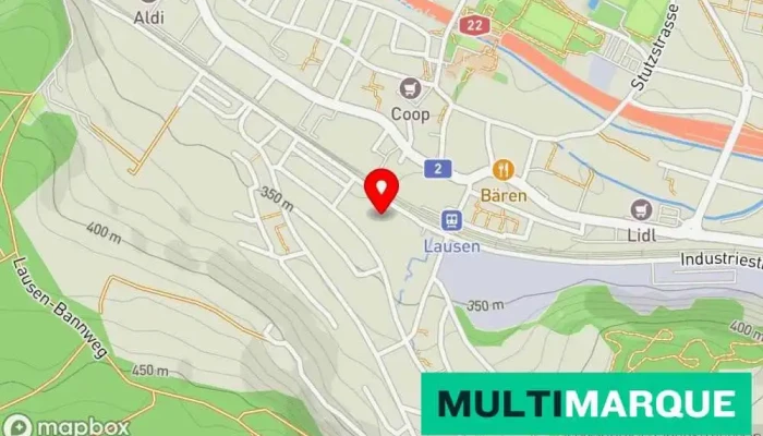 Autowerk Lausen Karte - Lausen