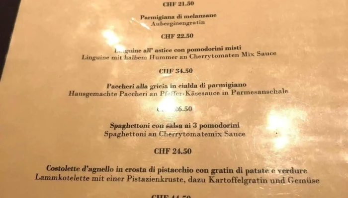 Bahnhofli Speisekarte - Therwil