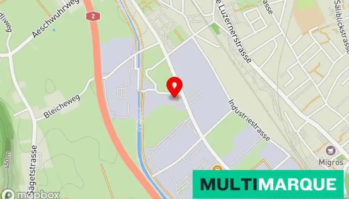 Karte von Bär Dachtechnik AG Karosseriewerkstatt in Zofingen