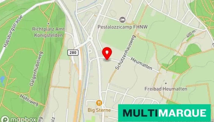 Karte von BaumaCenter Baumaschinenhandel, Baumaschinenvermietung, Maschinenwerkstatt, Lkw-Werkstatt, Entsorgungsunternehmen in Windisch