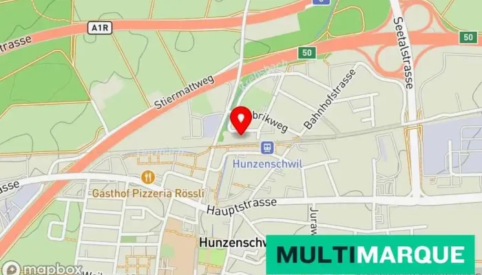 Karte von Buchser Stefan Autowerkstatt in Hunzenschwil