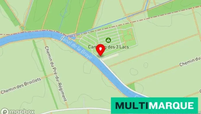 Camping Les 3 Lacs -  Karte - Sugiez