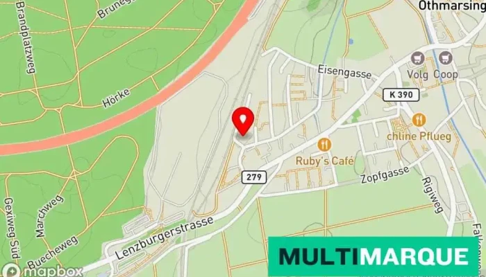 Karte von Carrosserie Högern AG Autowerkstatt, Karosseriewerkstatt, Autoglaswerkstatt in Othmarsingen