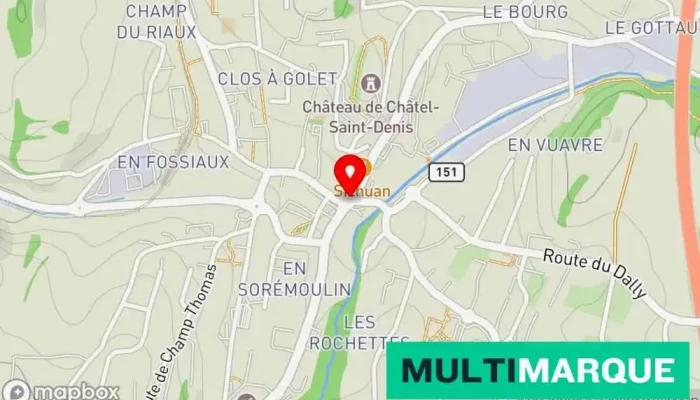 Chatel Saint Denis Karte - Châtel-saint-denis