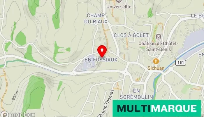 Chatel St Denis Karte - Châtel-saint-denis