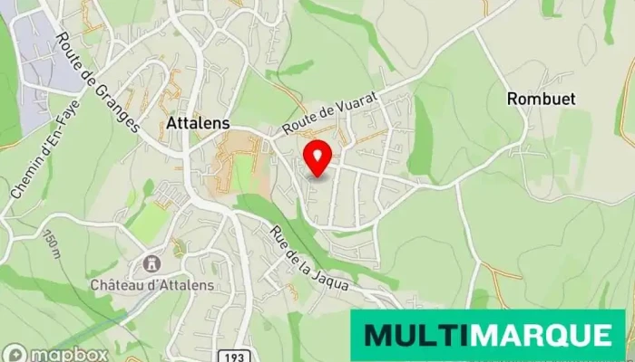 Karte von Driving School Michel Pauli Fahrschule in Attalens