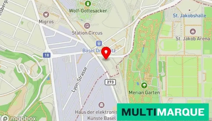 Emil Frey Basel -  Dreispitz Karte - Basel