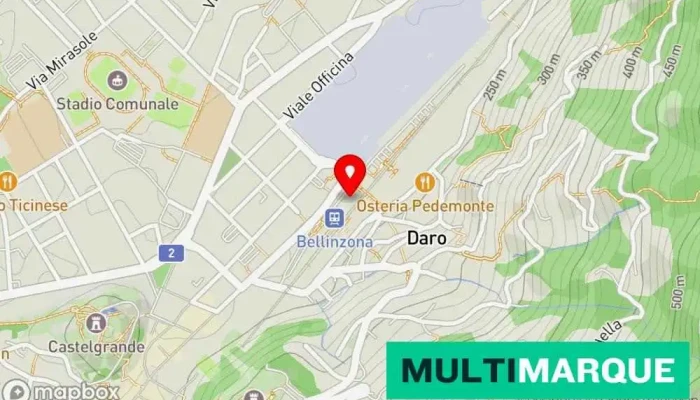 Europcar Bellinzona Stazione Ferroviaria -  Karte - Bellinzona