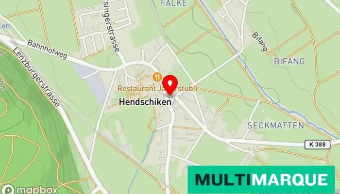 Karte von Freylis Dorfgarage Autowerkstatt in Hendschiken