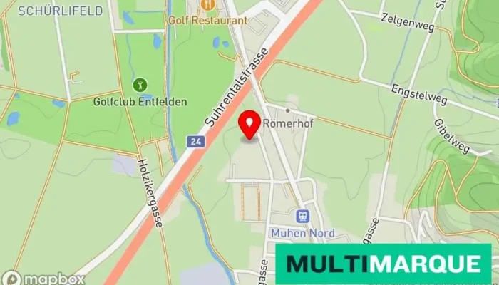 Karte von Garage Berchtold Autowerkstatt in Muhen