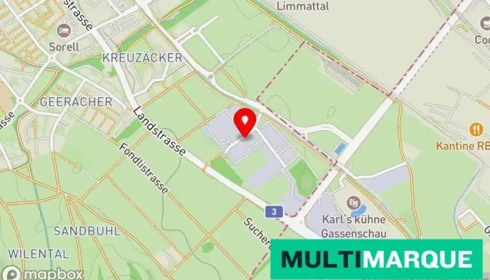 Karte von Garage BlackSea GmbH Autowerkstatt, Autoglaswerkstatt, Auto-Tuning-Werkstatt, Autohändler in Spreitenbach