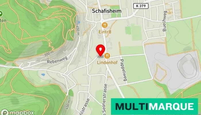 Karte von Garage Bosch Autowerkstatt, Oldsmobile-Händler, Bilderrahmengeschäft in Schafisheim