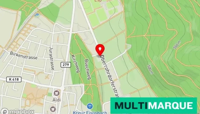 Karte von Garage Egloff Autowerkstatt in Fislisbach