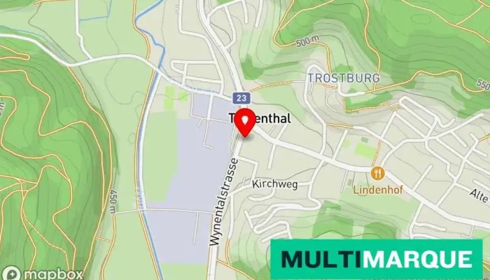 Karte von GARAGE KOHLER AG Fiat Fiathändler, Autohändler in Teufenthal