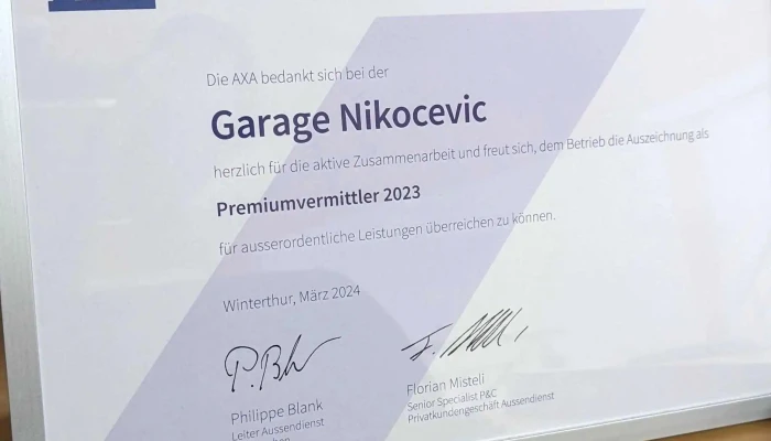 Garage Nikocevic -  Aktion - Bubendorf