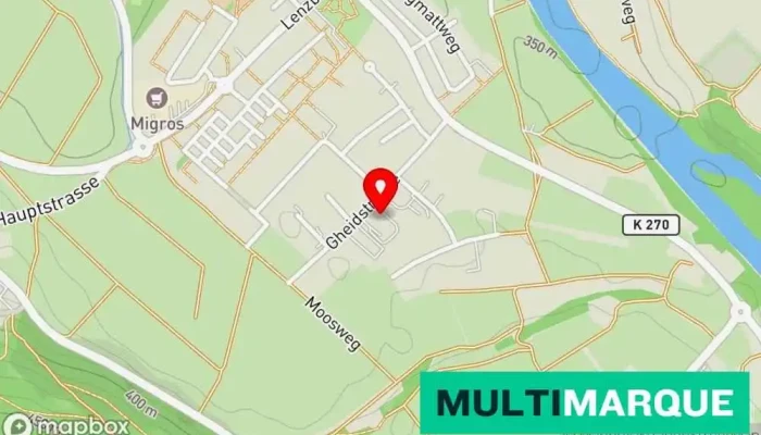 Karte von Gheidgarage GmbH Autowerkstatt, Karosseriewerkstatt, Autohändler, Chauffeurservice in Mellingen
