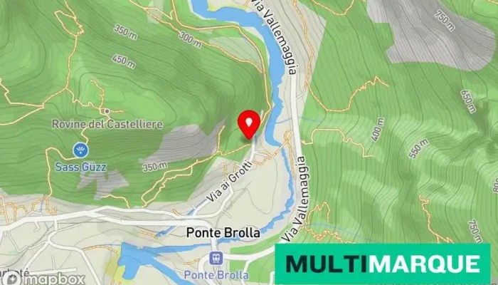 Grotto America -  Karte - Ponte Brolla, Tegna