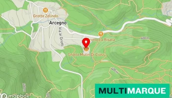 Grotto Mulin Di Cioss Karte - Arcegno