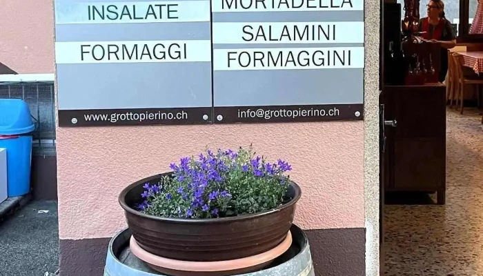 Grotto Pierino -  Speisekarte - Cureggia