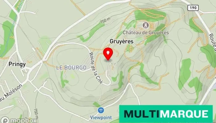 Gruyeres Ville Karte - Greyerz