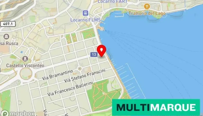 H4 Hotel Arcadia Locarno -  Karte - Locarno