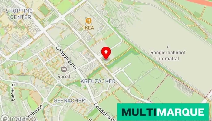 Karte von JASA AG – Spritztechnik, Carrosserie- und Industriebedarf Karosserieteileanbieter, Schleifmittelanbieter, Fahrzeuglackiererei, Dienst für professionelle Autopflege in Spreitenbach