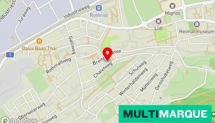 Karte von Katalysator Ankauf Autohändler in Rothrist