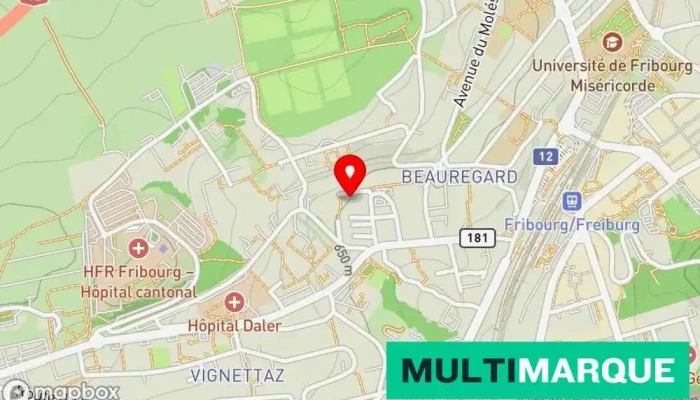 Kevin Automobile -  Karte - Fribourg