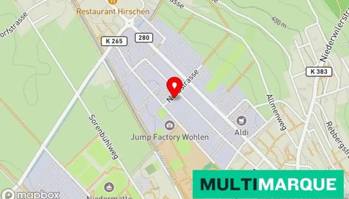 Karte von Koch Nutzfahrzeuge GmbH Autowerkstatt in Wohlen