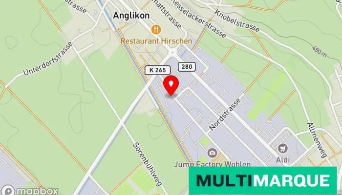 Karte von LDV Autohandel Fahrzeughändler in Wohlen