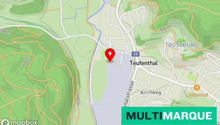 Karte von Leistungsprüfstand Dynoteam Alder Auto-Tuning-Werkstatt, Automobilclub in Teufenthal