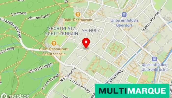 Karte von Markus Wyss Fahrschule Fahrschule in Oberentfelden