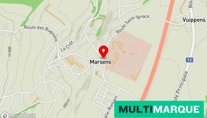 Marsens -  Karte - Marsens
