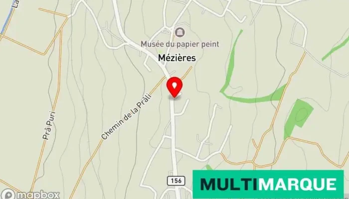 Mezieres Fr Village Karte - Mézières