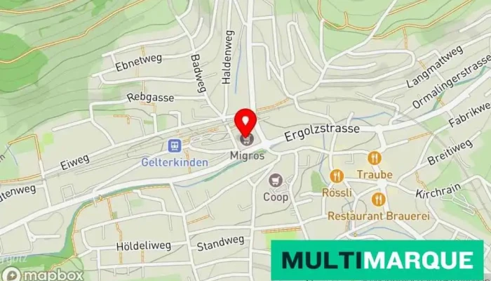 Migros -  Supermarkt   Gelterkinden Karte - Gelterkinden