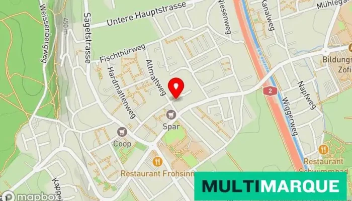 Karte von Mobility Carsharing Carsharing-Stellplatz, Mietwagenanbieter in Strengelbach