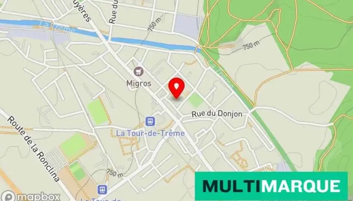 Mobility Carsharing -  Karte - Bulle