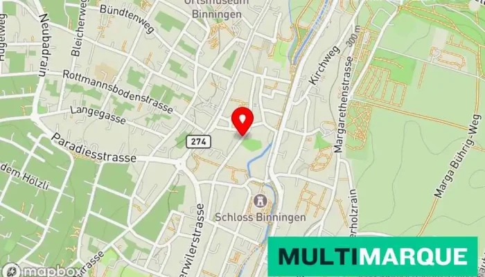 Mobility Carsharing -  Karte - Binningen