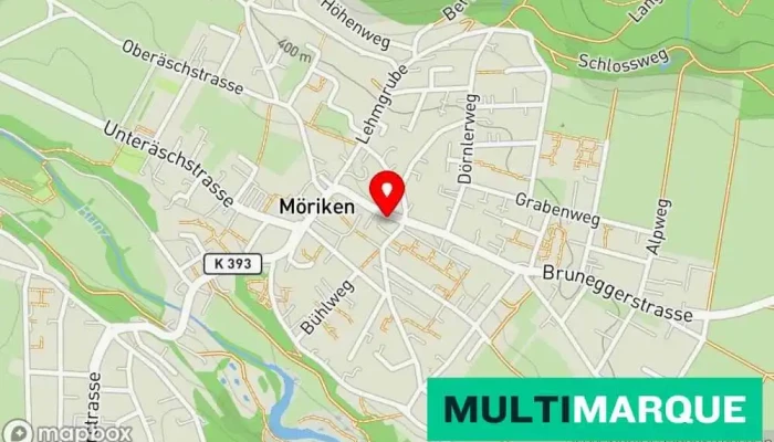 Karte von Oesch Automobile Autohändler in Möriken-Wildegg