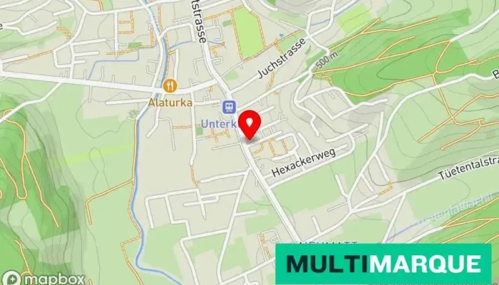 Karte von Pneuhaus Tetik Reifenwerkstatt in Unterkulm