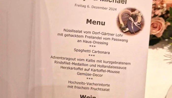 Restaurant Hotel Weisses Kreuz Rsp Neuenschwander Ag Breitenbach Speisekarte - Breitenbach
