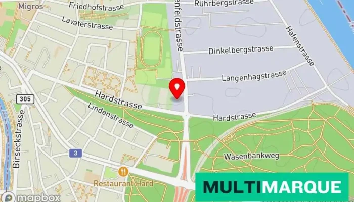 Rubag Rollmaterial Und Baumaschinen Ag -  Karte - Birsfelden