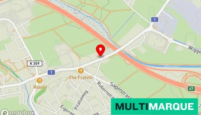 Karte von Sägesser Automobile Autowerkstatt, Gebrauchtwagenhändler in Rothrist