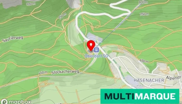 Seilbahn Weissenstein Ag -  Karte - Oberdorf
